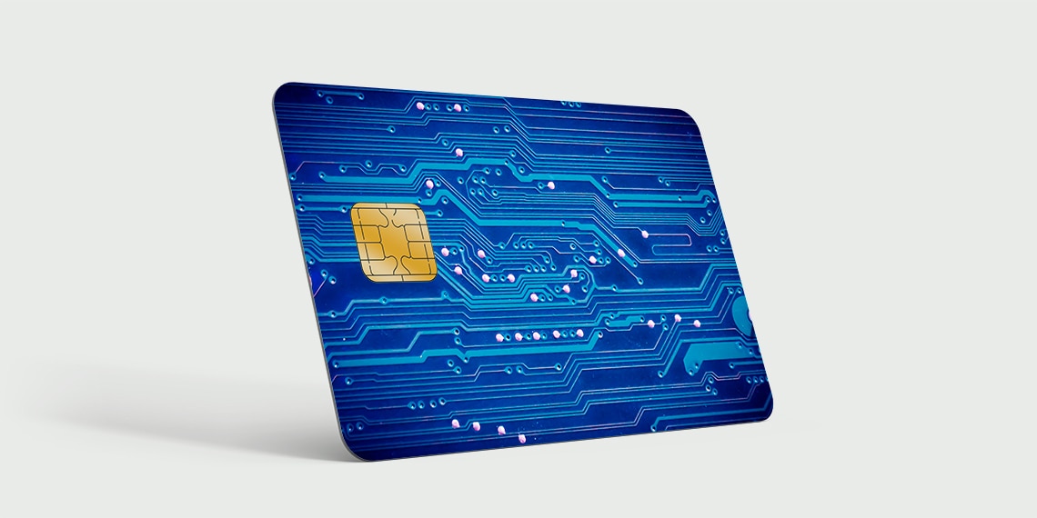 An image of a futuristic credit card